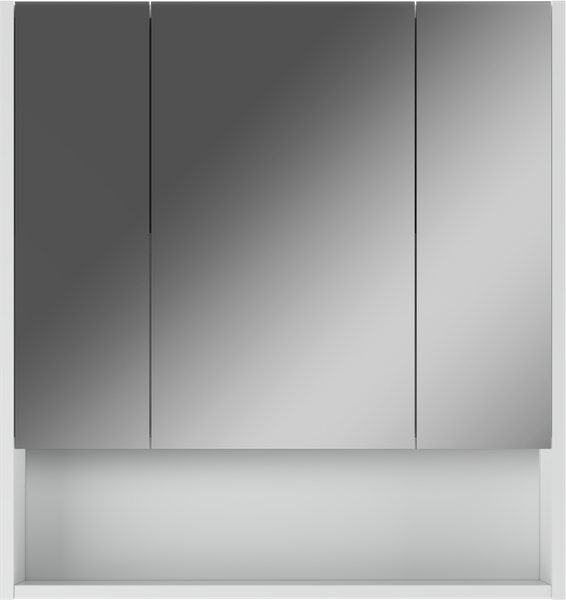 Шкаф с зеркалом для ванной Айсберг Ева 70 DA5922HZ