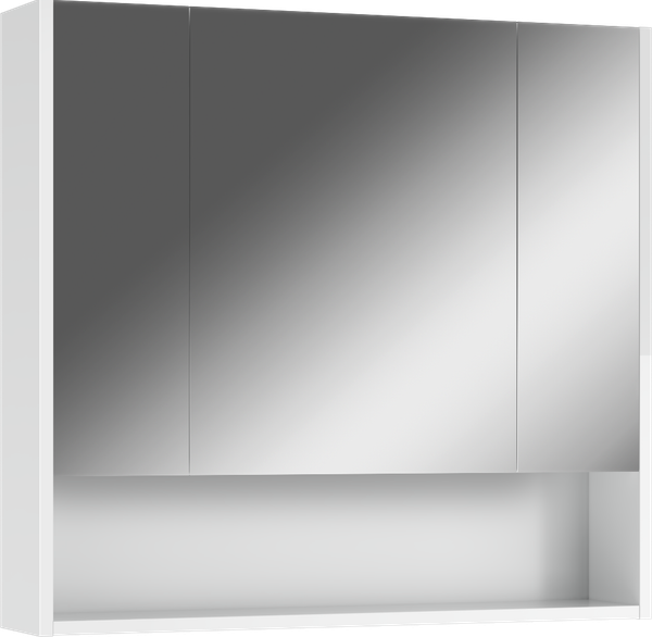 Шкаф с зеркалом для ванной Айсберг Ева 80 DA5923HZ