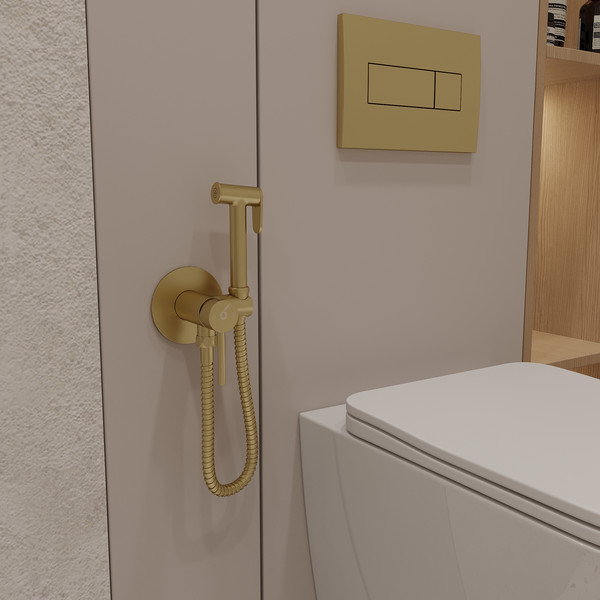 Гигиенический душ со смесителем Oliveeka OL-829902-BG