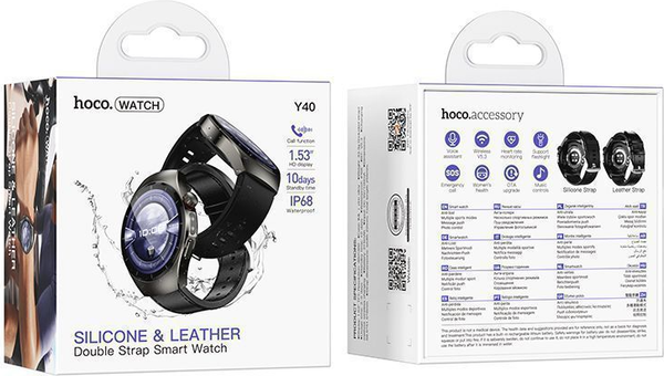 Умные часы Hoco Y40 Call Version + 2 ремешка
