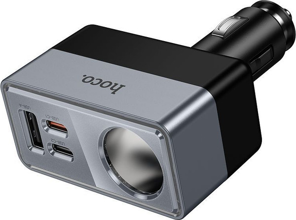 Адаптер питания автомобильный Hoco Z65A Smart - фото