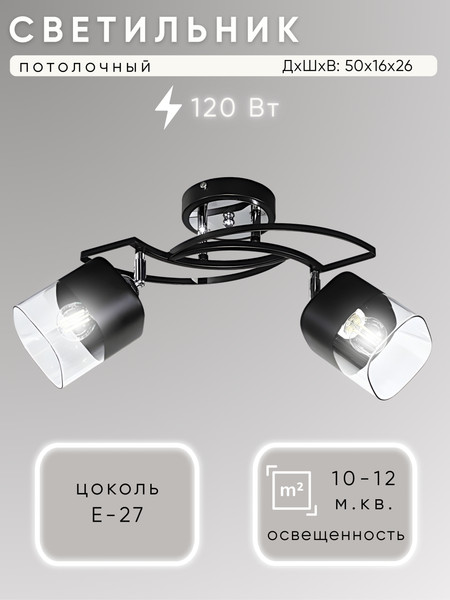 Потолочный светильник Aitin-Pro НПБ 02-2x60-101 / 2235/2B - фото