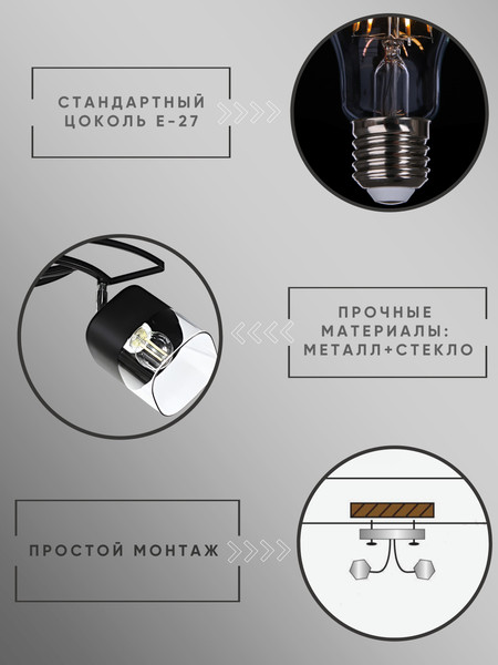Потолочный светильник Aitin-Pro НПБ 02-2x60-101 / 2235/2B