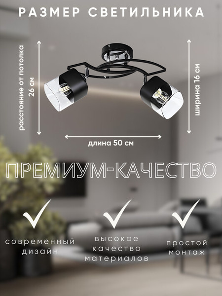 Потолочный светильник Aitin-Pro НПБ 02-2x60-101 / 2235/2B