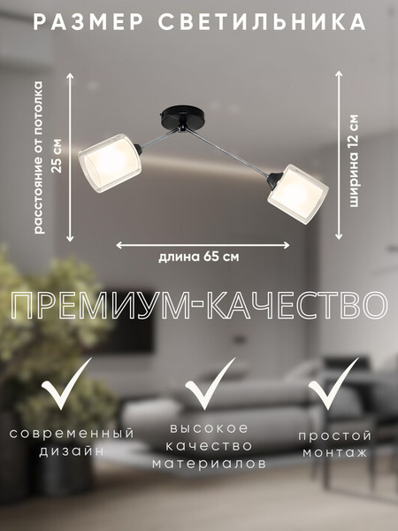 Потолочный светильник Aitin-Pro НПБ 02-2x60-102 96490/2