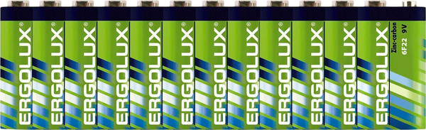 Комплект батареек Ergolux 6F22 SR1 / 12443 - фото