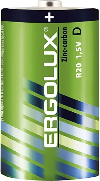 Комплект батареек Ergolux R20 SR2 / 12442