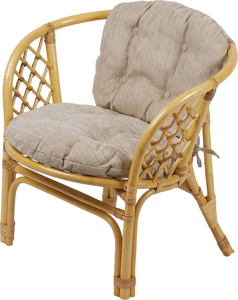 Кресло садовое Мебель Солнца 01/17В (мед/бежевый) - фото