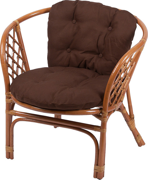 Кресло садовое Мебель Солнца Багама 01/17В (коньяк/коричневый) - фото