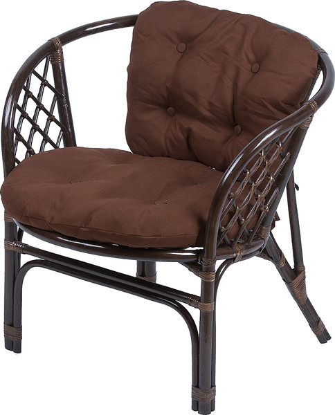 Кресло садовое Мебель Солнца Багама 01/17В (темно-коричневый/коричневый) - фото