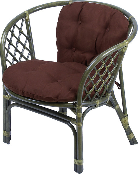 Кресло садовое Мебель Солнца Багама 01/17В (олива/коричневый) - фото