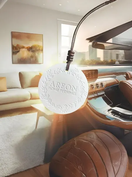 Ароматизатор автомобильный Areon Ceramic Disc Ecru / ARE-ACD04