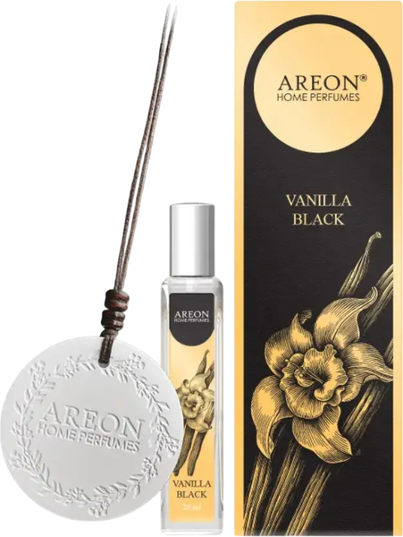 Ароматизатор автомобильный Areon Ceramic Disc Vanilla Black / ARE-ACD05 - фото