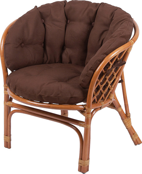 Кресло садовое Мебель Солнца Багама 01/17В (коньяк/бордово-коричневый) - фото