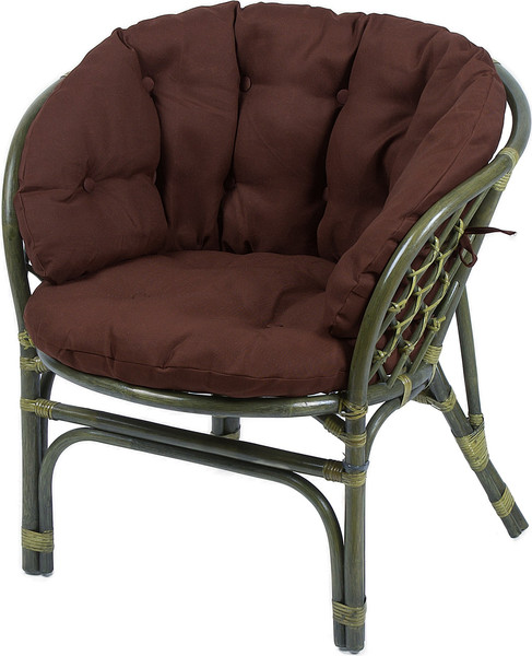 Кресло садовое Мебель Солнца Багама 01/17В (олива/бордово-коричневый) - фото