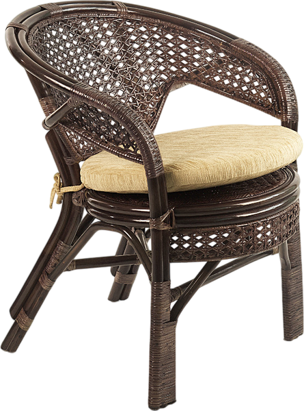Кресло садовое Мебель Солнца Пеланги 02/15В (темно-коричневый/бежевый) - фото