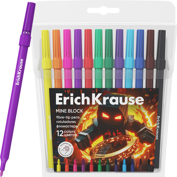 Фломастеры Erich Krause Mine Block / 65031 - фото