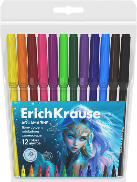 Фломастеры Erich Krause Aquamarine / 65184 - фото
