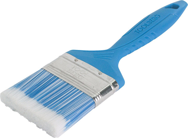 Кисть малярная Toolberg Плоская Лазурит стандарт 63мм пластиковая рукоятка