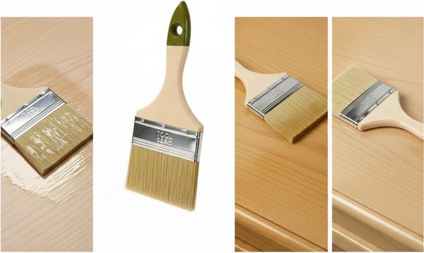 Кисть малярная Toolberg Плоская Микс стандарт 100мм деревянная рукоятка