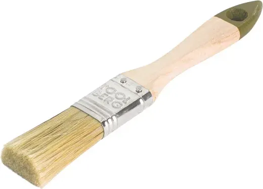 Кисть малярная Toolberg Плоская Микс стандарт 25мм деревянная рукоятка - фото