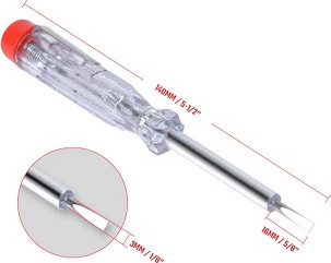 Индикаторная отвертка Workpro WP295001 с тестером напряжения - фото