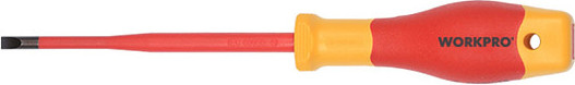 Отвертка Workpro VDE 0.4X2.5X75мм / WP341001 - фото