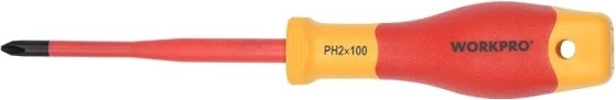 Отвертка Workpro VDE PH2x100мм / WP341009 - фото