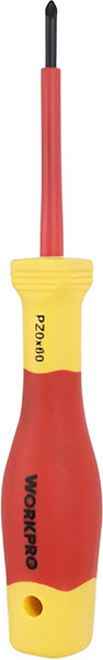 Отвертка Workpro VDE PZ0x60мм / WP341019 - фото