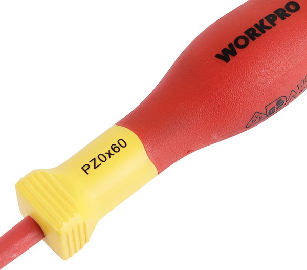 Отвертка Workpro VDE PZ0x60мм / WP341019