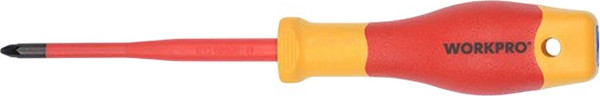 Отвертка Workpro VDE PZ1x80мм / WP341020 - фото