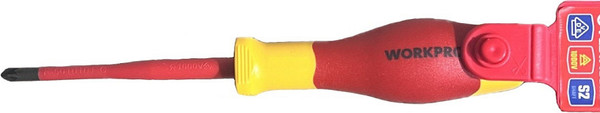 Отвертка Workpro VDE PZ1x80мм / WP341020