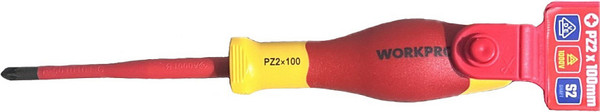 Отвертка Workpro VDE PZ2x100мм / WP341021