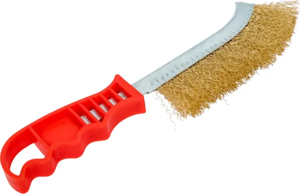 Щетка слесарная Лакра Проволочная Т4Р Латунная - фото