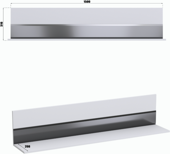 Полка Кастанье Дезире навесная