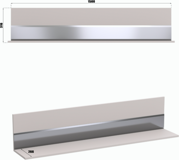 Полка Кастанье Дезире навесная