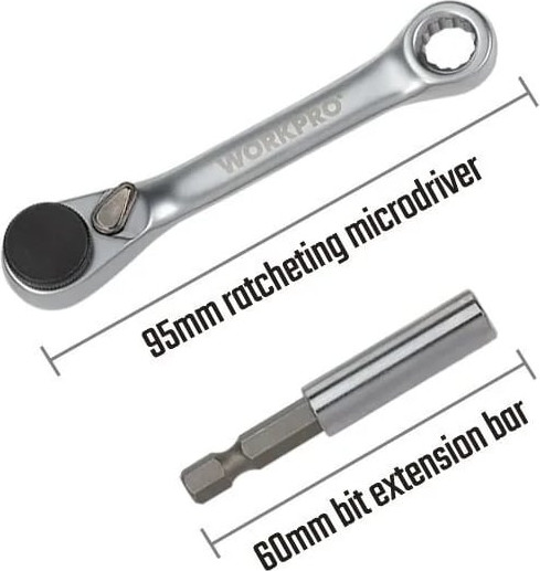 Набор головок, бит Workpro WP200535