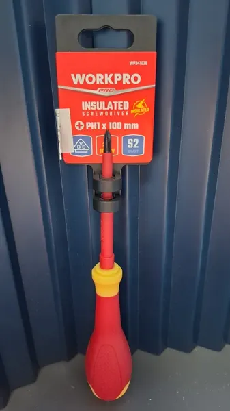 Отвертка Workpro VDE PH1x100мм / WP341028