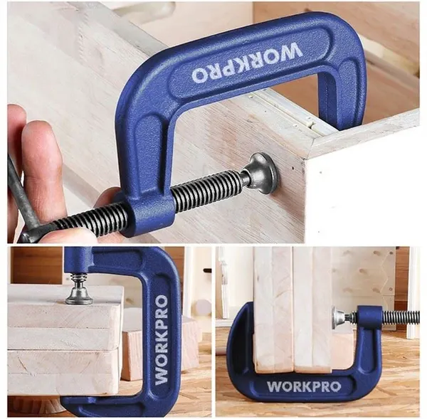 Струбцина Workpro 75мм / WP232018