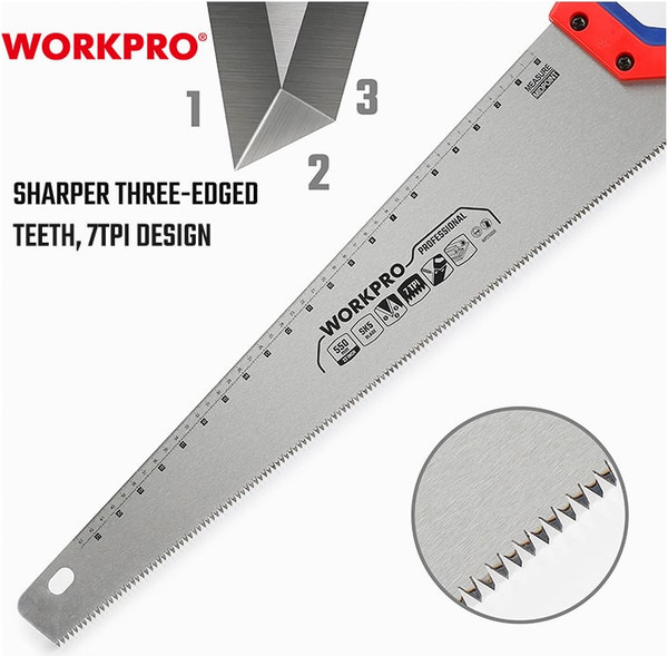 Ножовка Workpro 550мм / WP215008