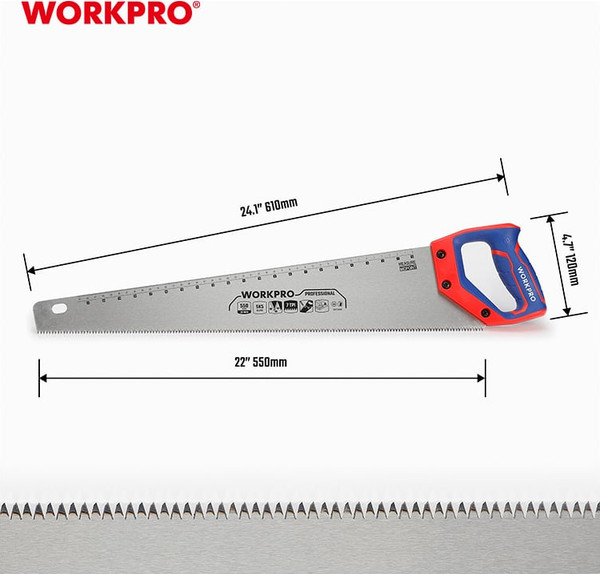 Ножовка Workpro 550мм / WP215008