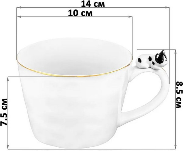 Кружка Elan Gallery Бульдог / 330976