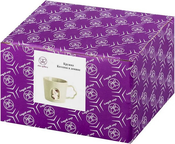 Кружка Elan Gallery Котенок в домике / 330982