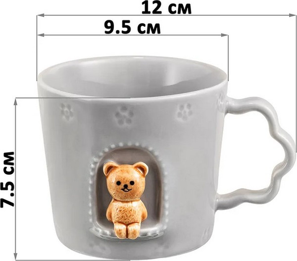 Кружка Elan Gallery Медвежонок в домике / 330983