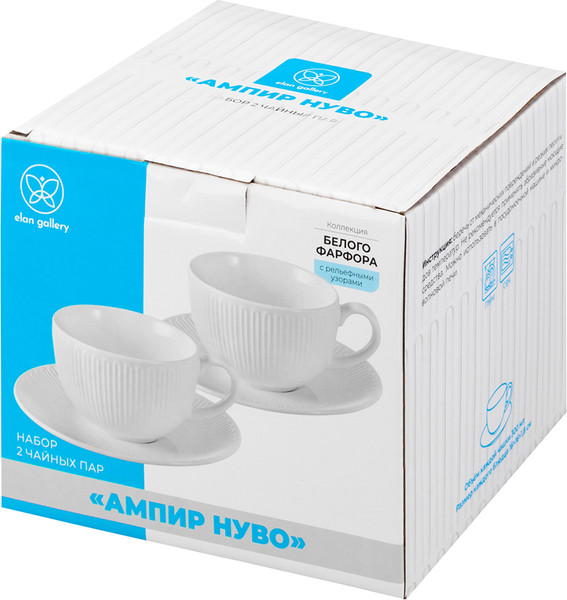 Чашка с блюдцем Elan Gallery Ампир Нуво / 630137
