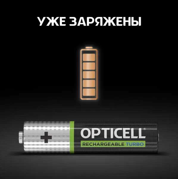 Комплект аккумуляторов Opticell Turbo AAA NiMH 970mAh / 6080004