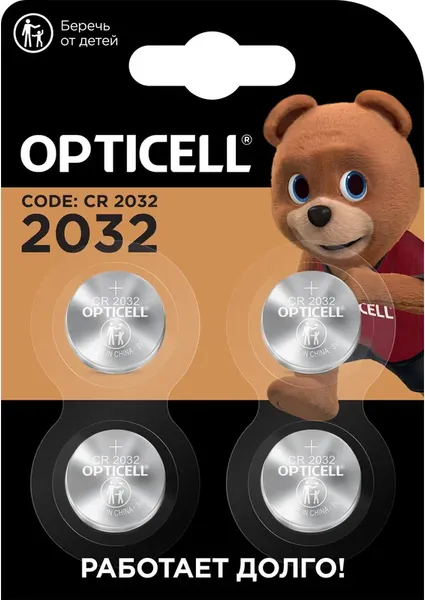 Комплект батареек Opticell Specialty CR2032 / 6060007 - фото