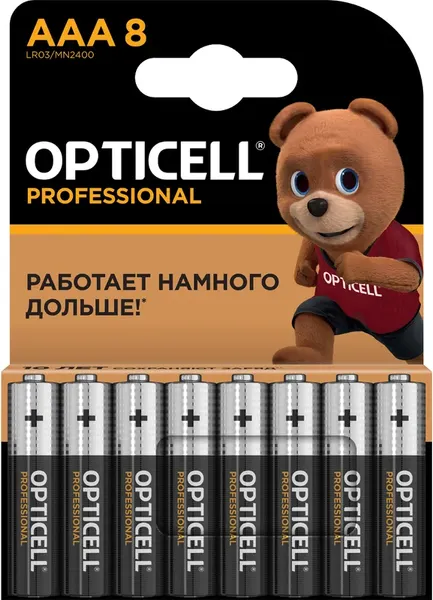 Комплект батареек Opticell Professional AAA 5052008 - фото