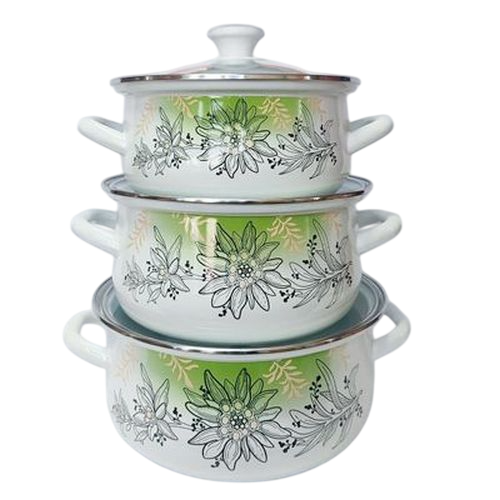 Набор кастрюль КМЗ Эдельвейс-1-Экстра / 61904 - фото