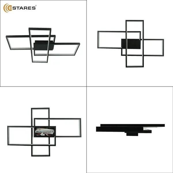 Люстра Estares Sven 85W 3S-APP-690x470x80-BLACK/WHITE-220-IP20